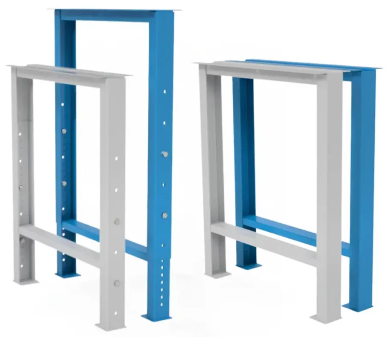 Nohy k dílenskému stolu AXTOR - pevné i výškově stavitelné. Nohy pro pracovní výškově stavitelný dílenský stůl.